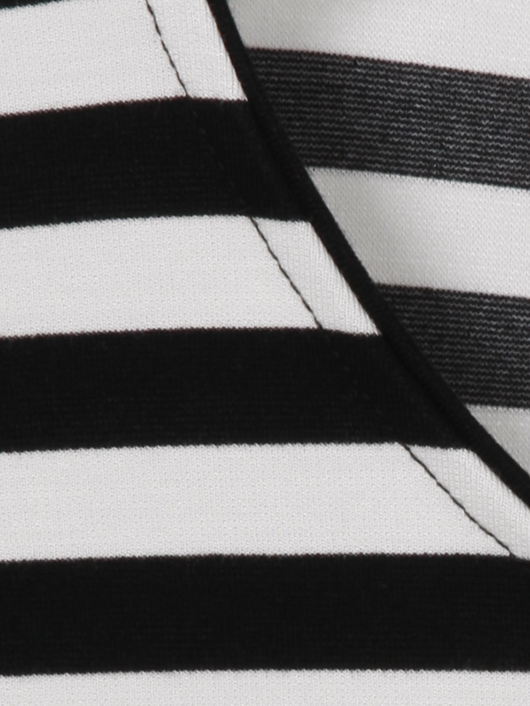 T-Shirt aus Viskosemix - 100950-schwarz / ecru - Schwarz