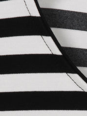 T-Shirt aus Viskosemix - 100950-schwarz / ecru - Schwarz