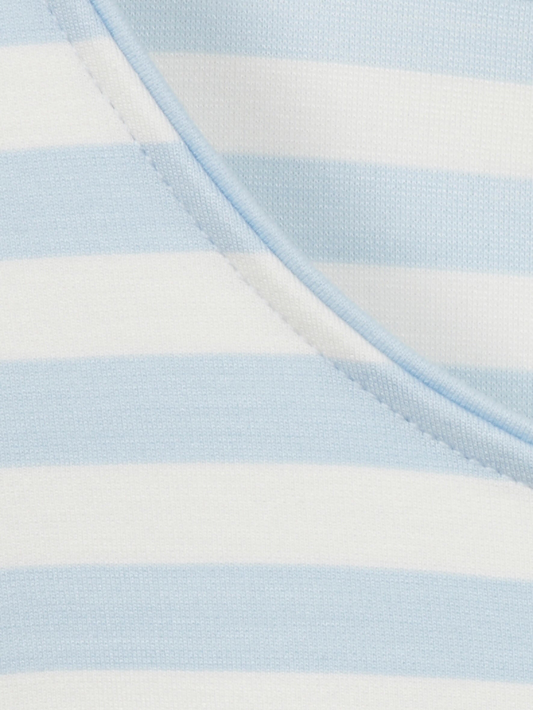 T-Shirt aus Viskosemix - 880950-eisblau / ecru - Blau
