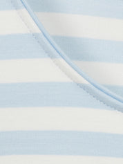 T-Shirt aus Viskosemix - 880950-eisblau / ecru - Blau