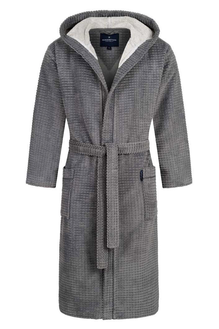 Bademantel PHIL - 22-dunkelgrau - Grau