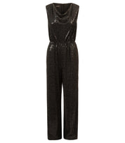 Jumpsuit mit Pailletten - SCHWARZ - Schwarz