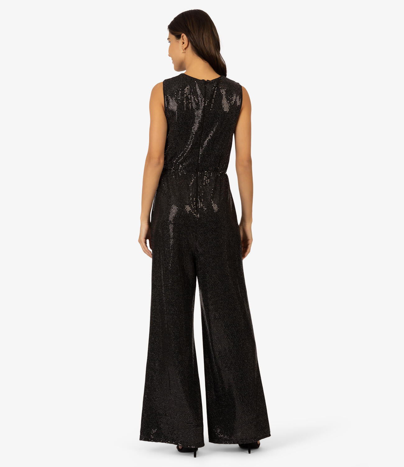 Jumpsuit mit Pailletten - SCHWARZ - Schwarz