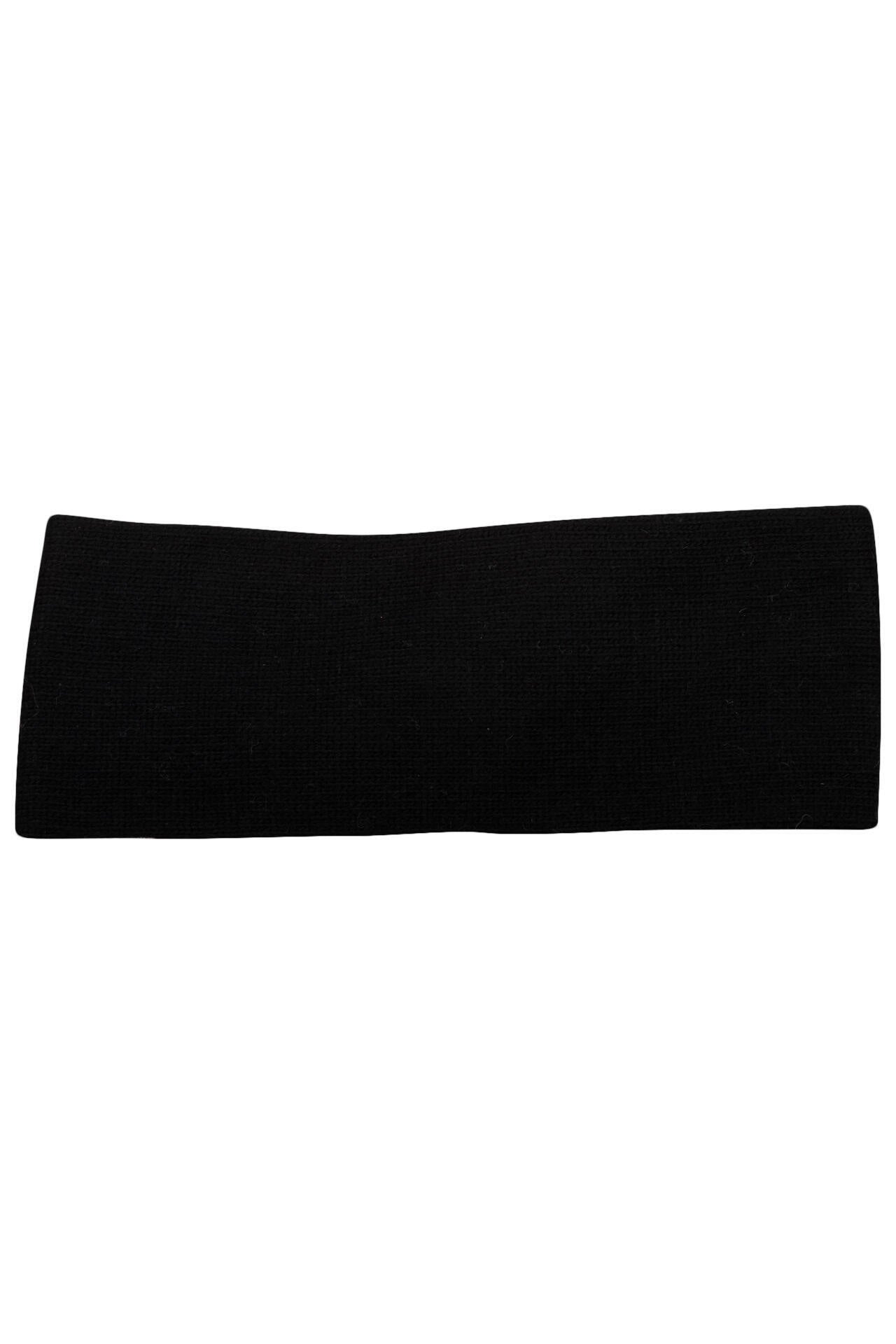 Stirnband mit Wollanteil - 000 - Schwarz