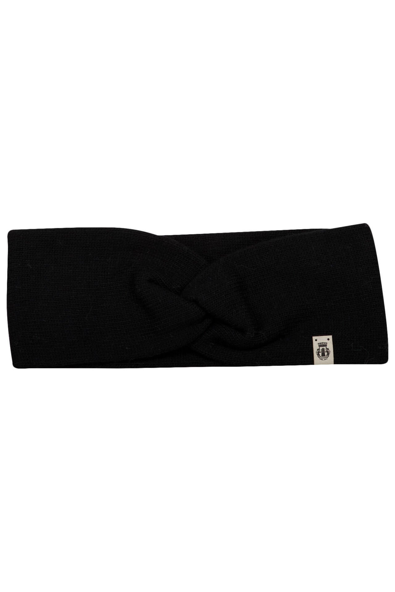 Stirnband mit Wollanteil - 000 - Schwarz