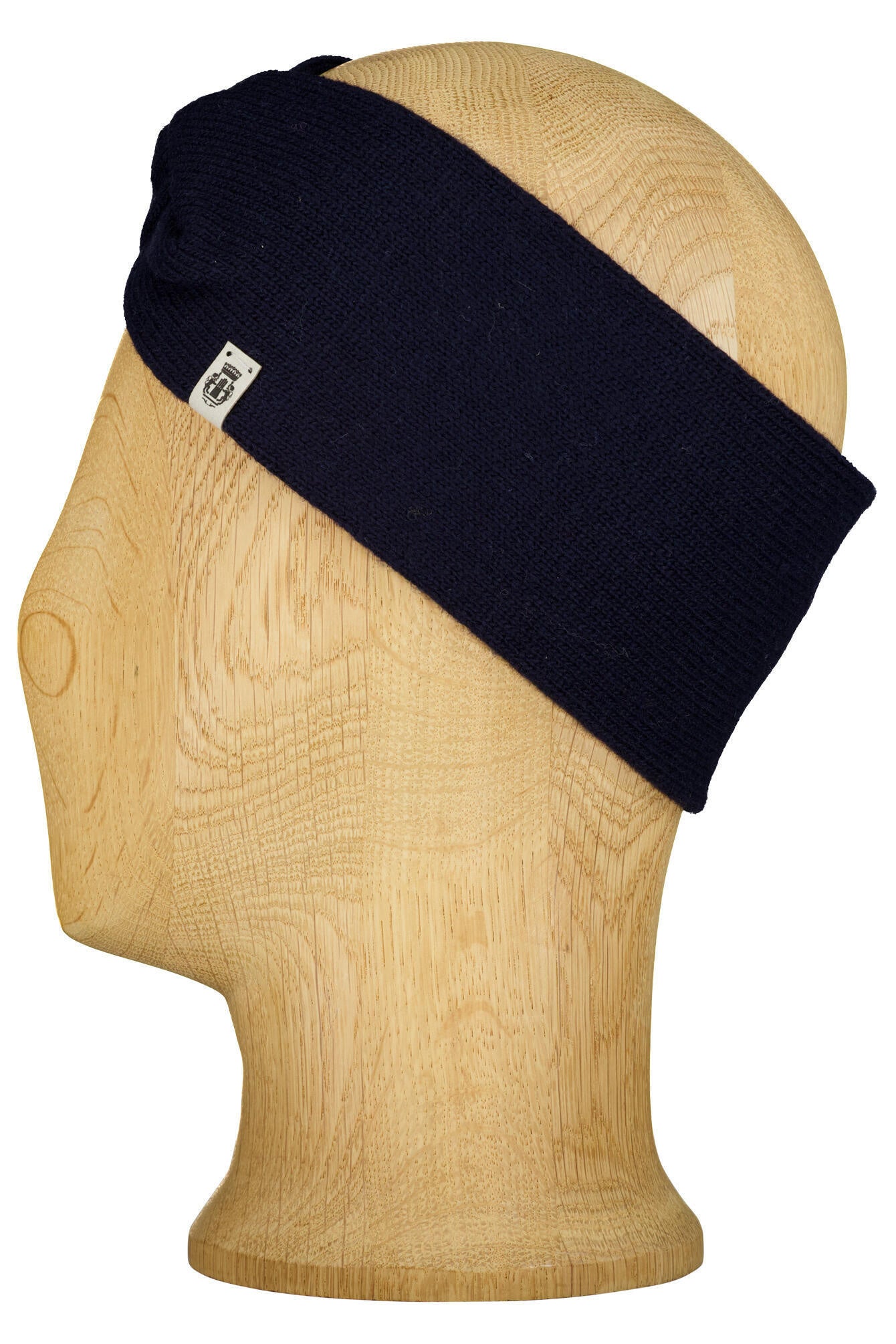 Stirnband mit Wollanteil - 590 - Blau