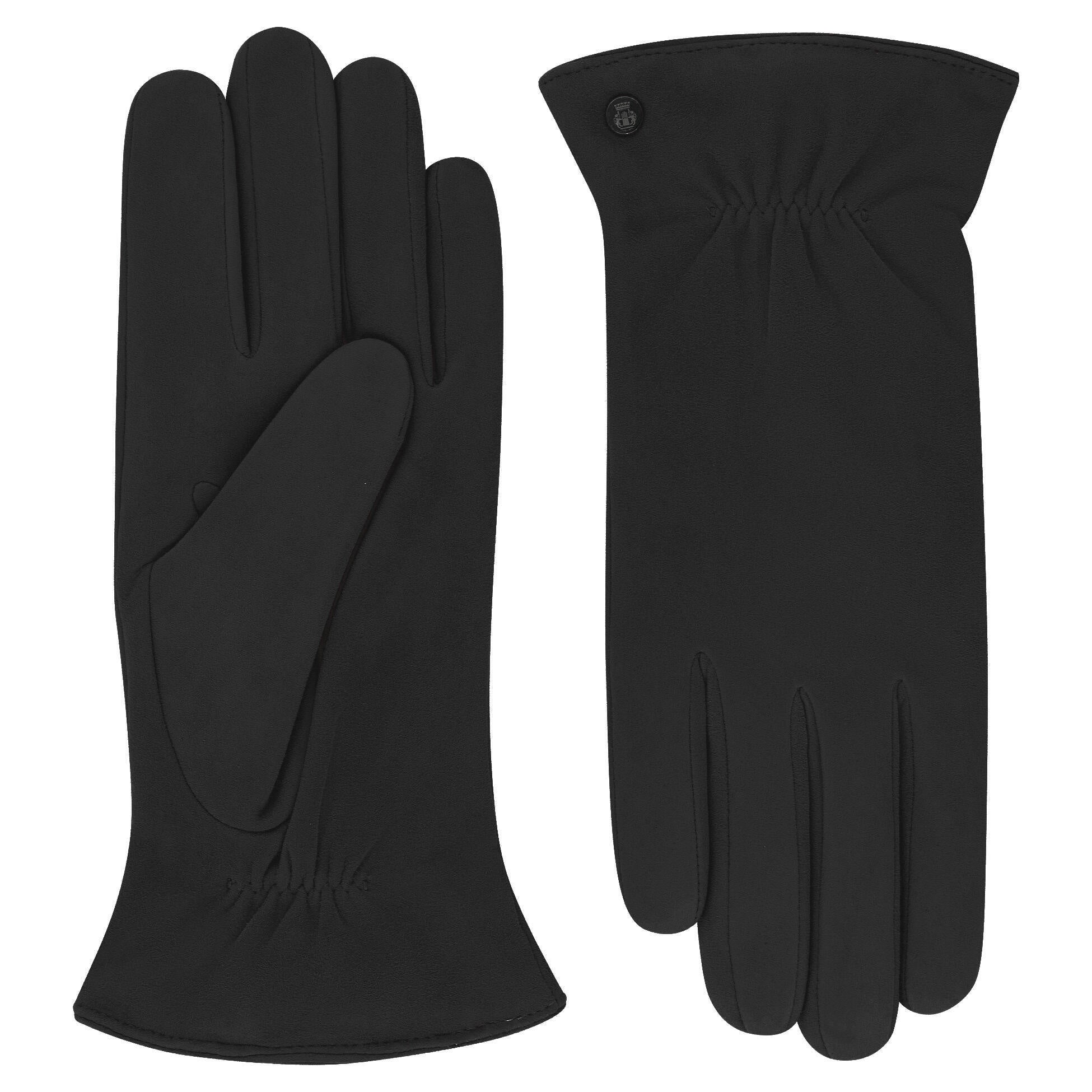 Lederhandschuhe - 0000-black - Schwarz