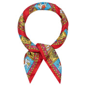 Seidentuch LUCKY ELEPHANT 53x53 - 4690-red mix - Rot