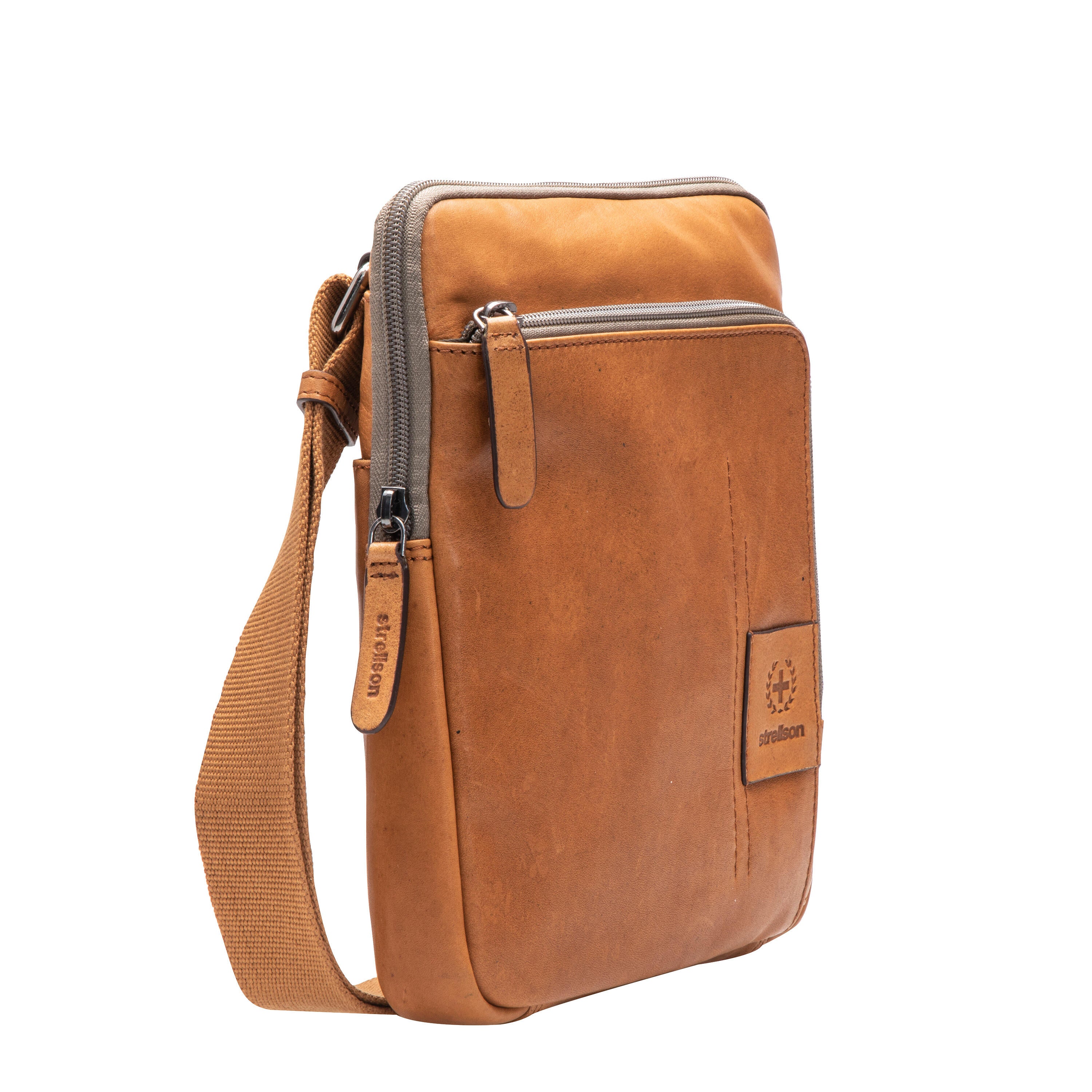 Schultertasche - 703-cognac