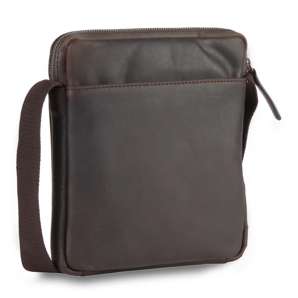 Schultertasche Brick Lane - 702-darkbrown - Braun