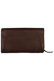 Geldbörse mit RFID Schutz - 702-darkbrown - Braun