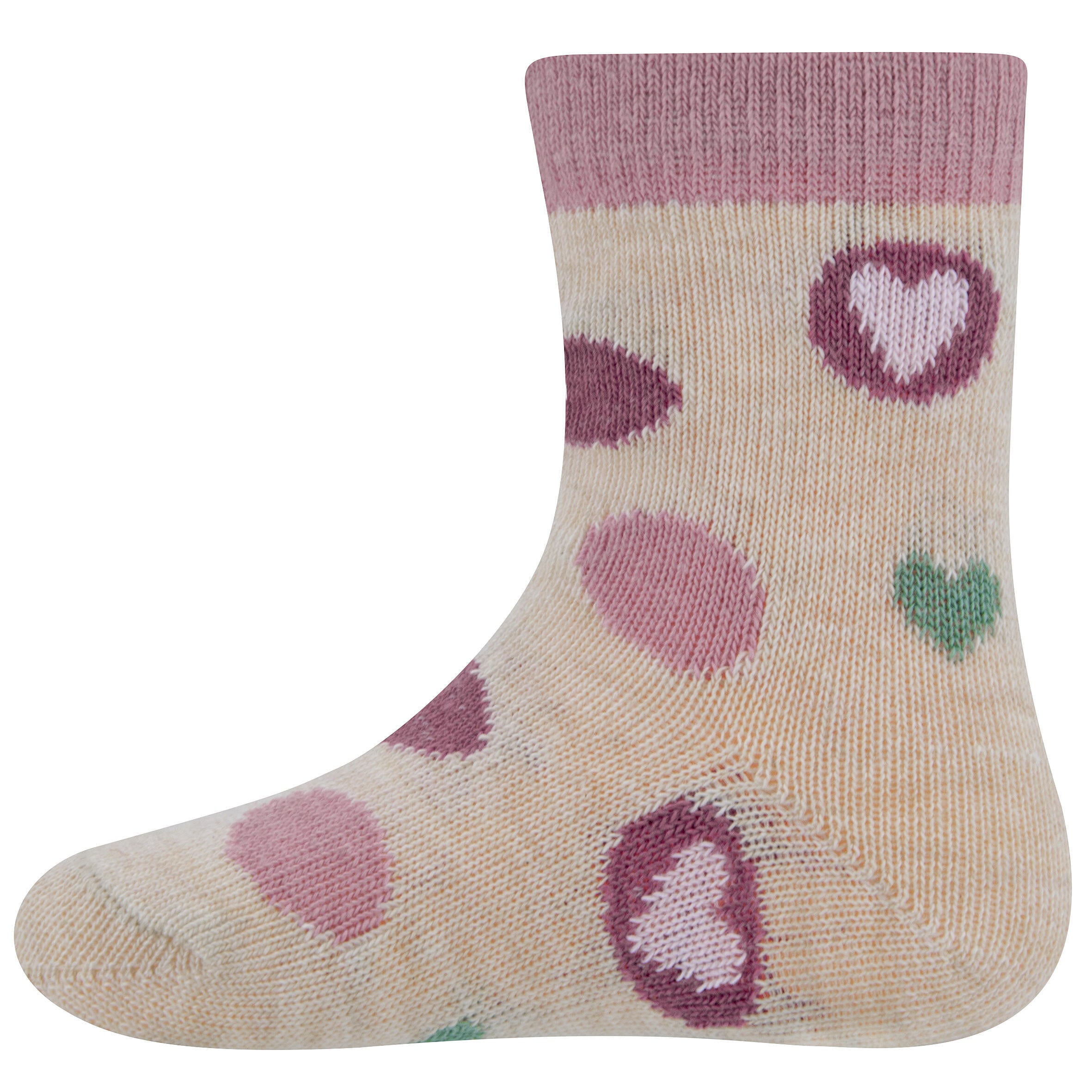 Gemusterte Socken aus Baumwolle - 3150 - Beige