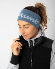Stirnband MARTHA aus Wollmix - 3061-antic blue/3040 - Blau