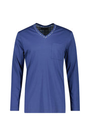 Pyjama Set - 404-marine/gem. - Blau