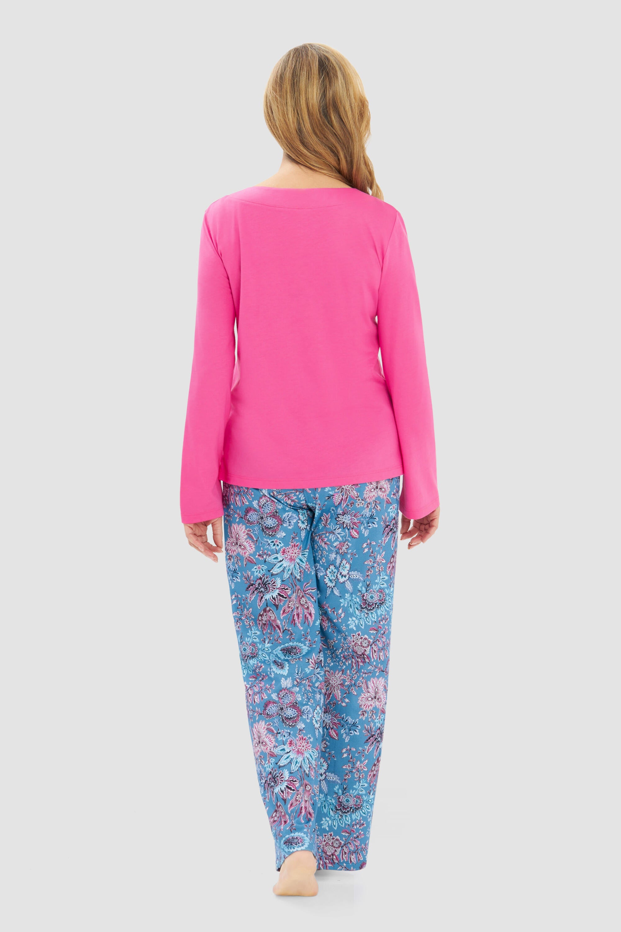 Schlafshirt aus Baumwollmix - 10012 - Pink