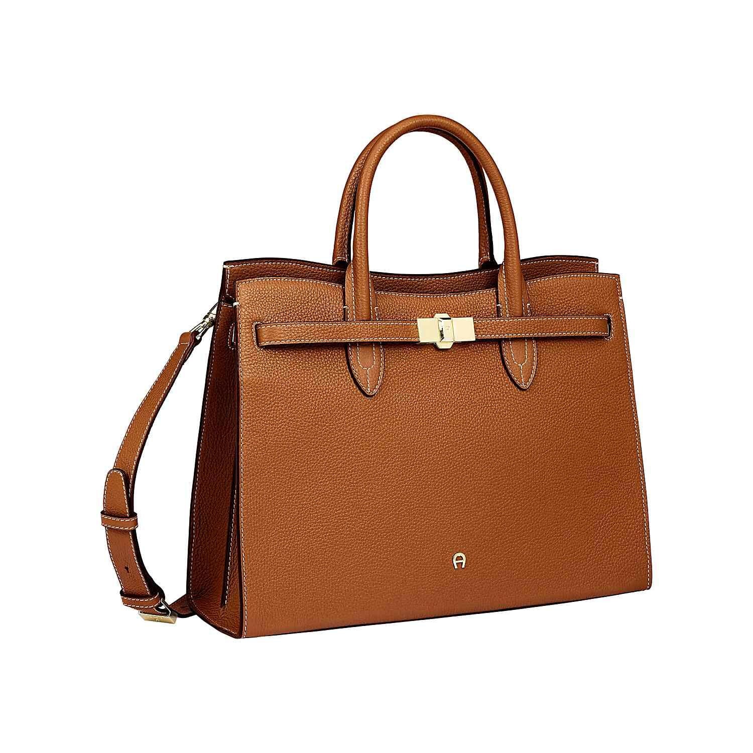 Handtasche FARAH L - 0035-COGNAC BROWN - Braun