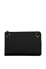 Umhängetasche ZITA schmal - 0004-BLACK COLOURED - Schwarz