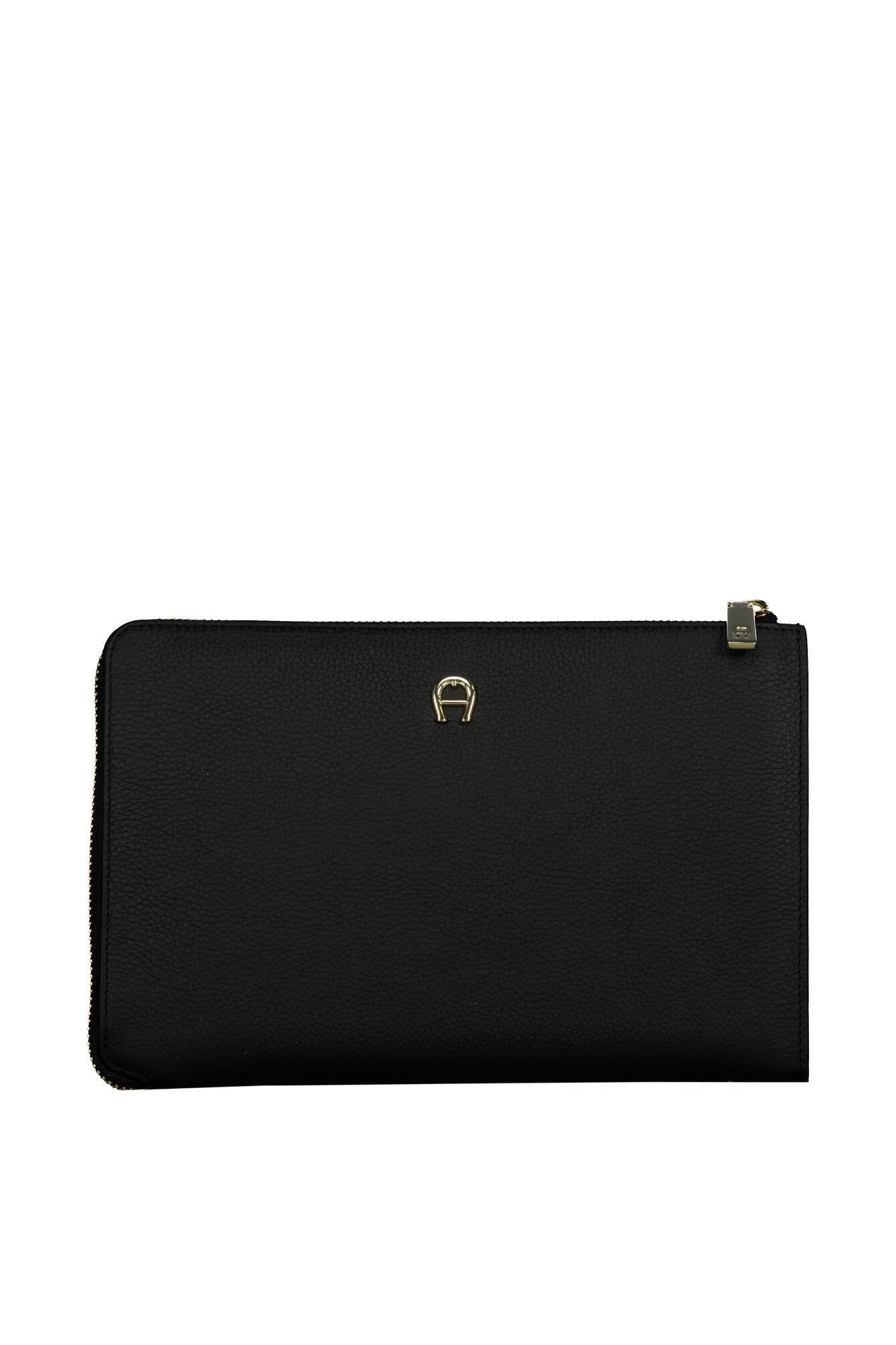 Umhängetasche ZITA schmal - 0004-BLACK COLOURED - Schwarz