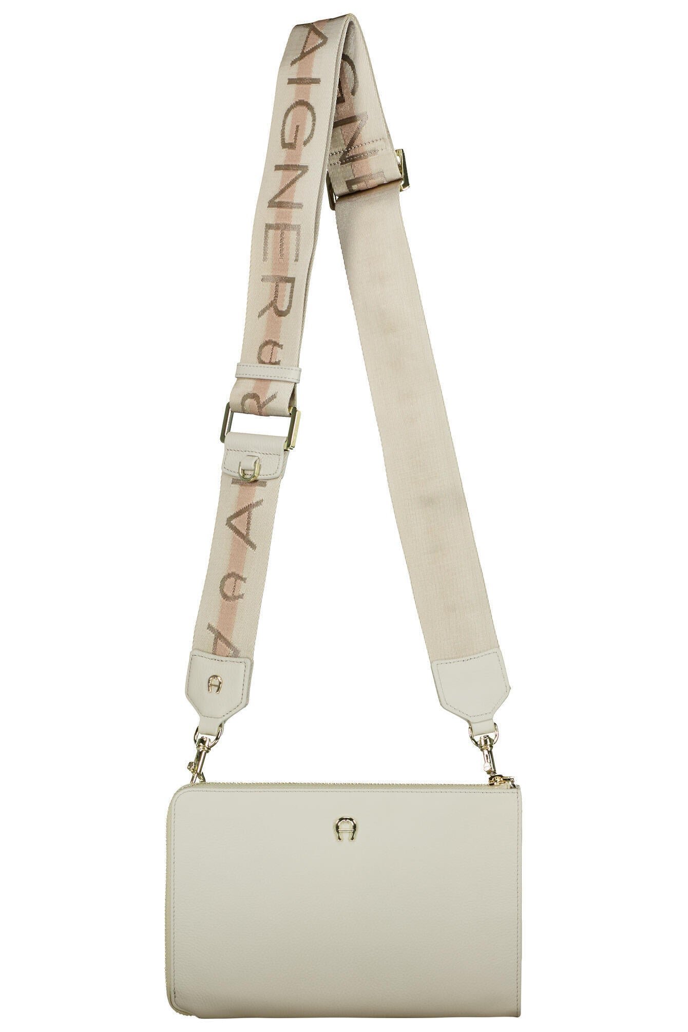 Umhängetasche ZITA schmal - 0100-PEARL WHITE - Creme