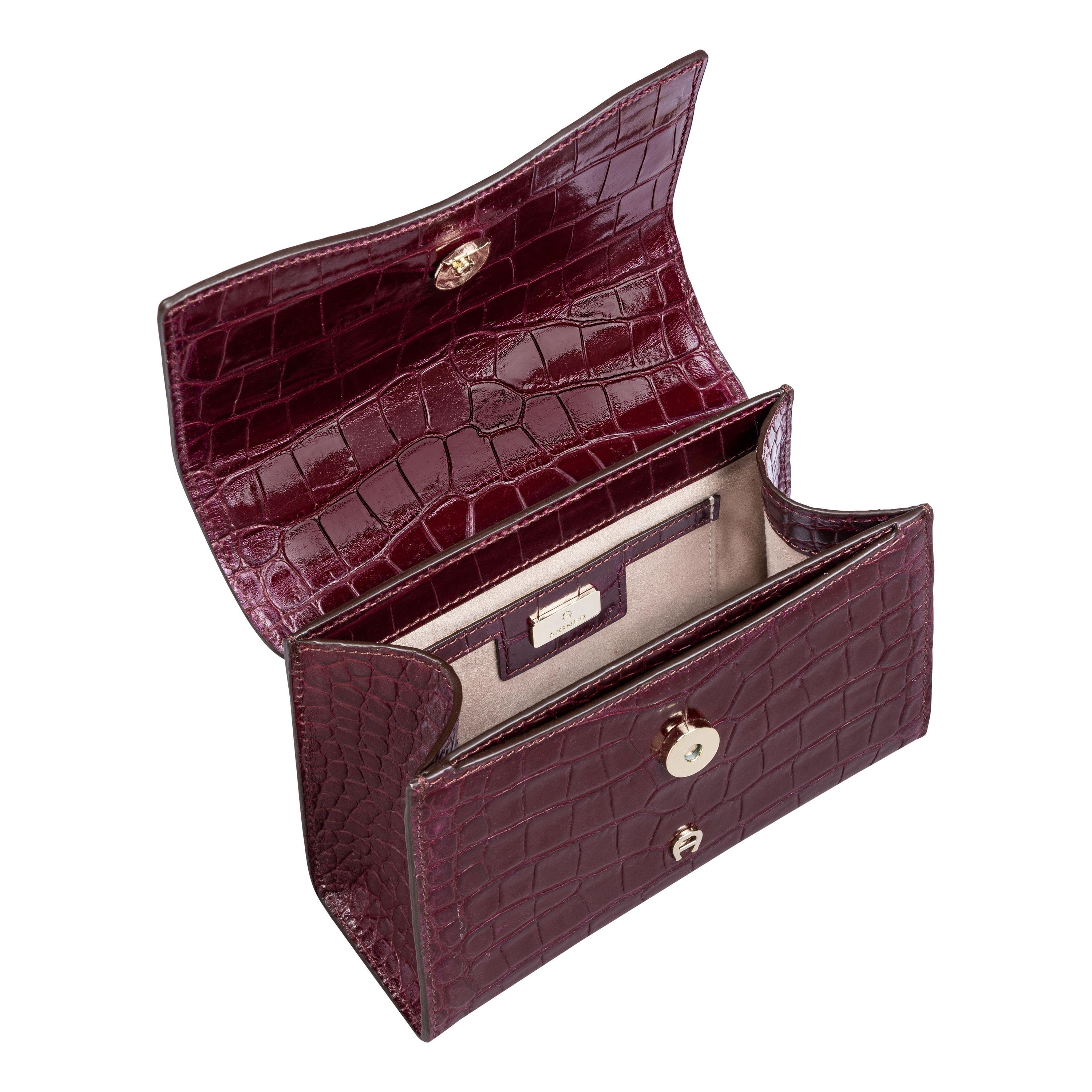 Handtasche FARAH COCCODRILLO - 0322-PORT RED - Rot