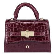 Handtasche FARAH COCCODRILLO - 0322-PORT RED - Rot