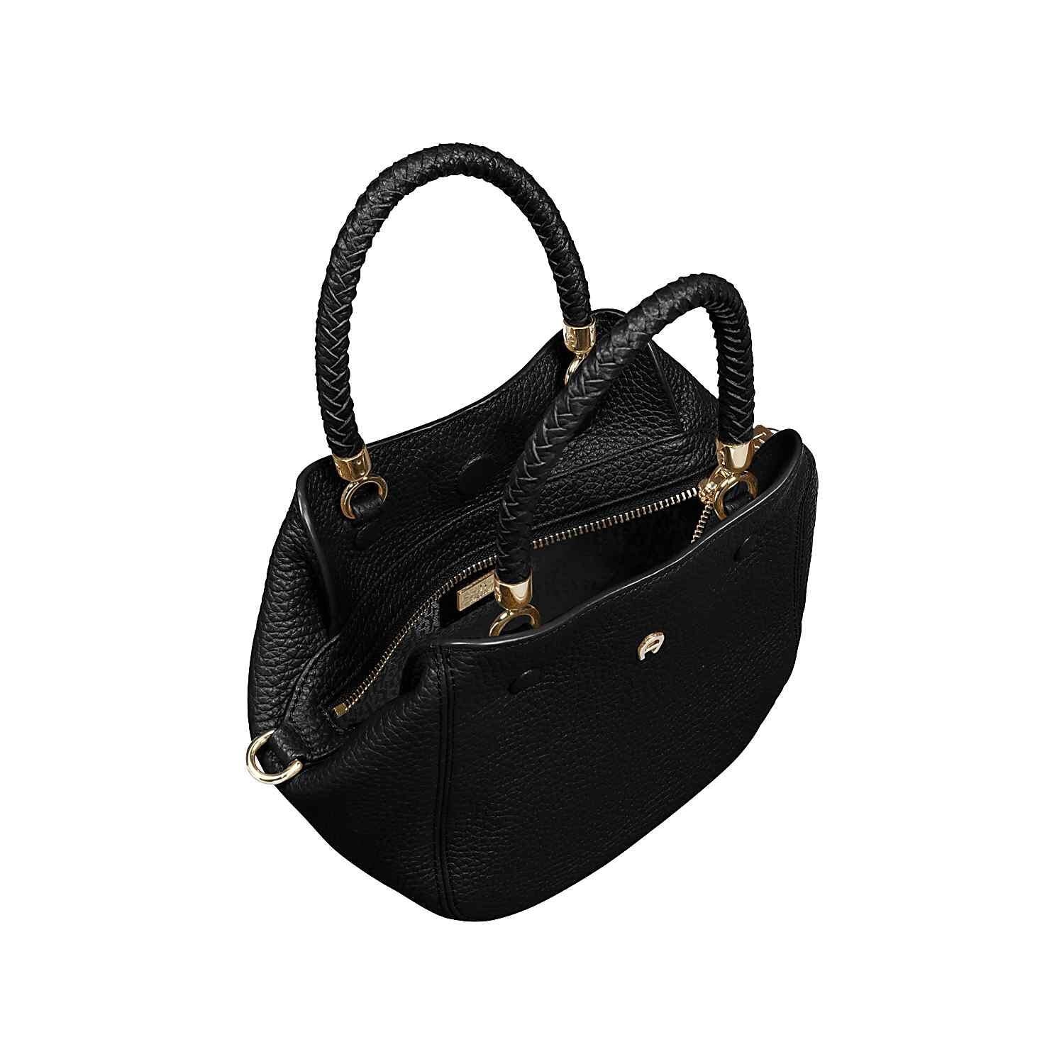 Handtasche CARRÉ SOFT S - 0002-BLACK - Schwarz