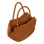 Shopper Carré Soft L - 0035-COGNAC BROWN - Braun
