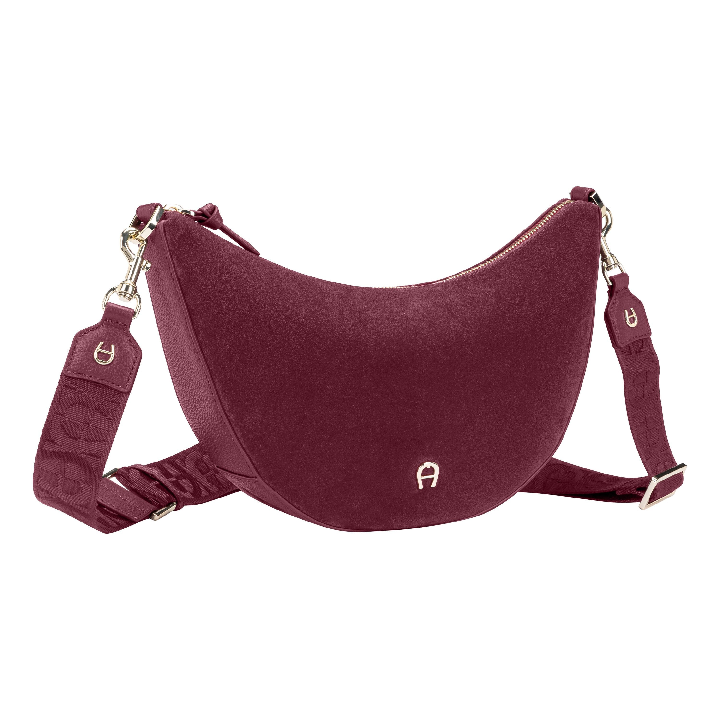 Schultertasche ZITA SUEDE - 0506-BURGUNDY - Rot