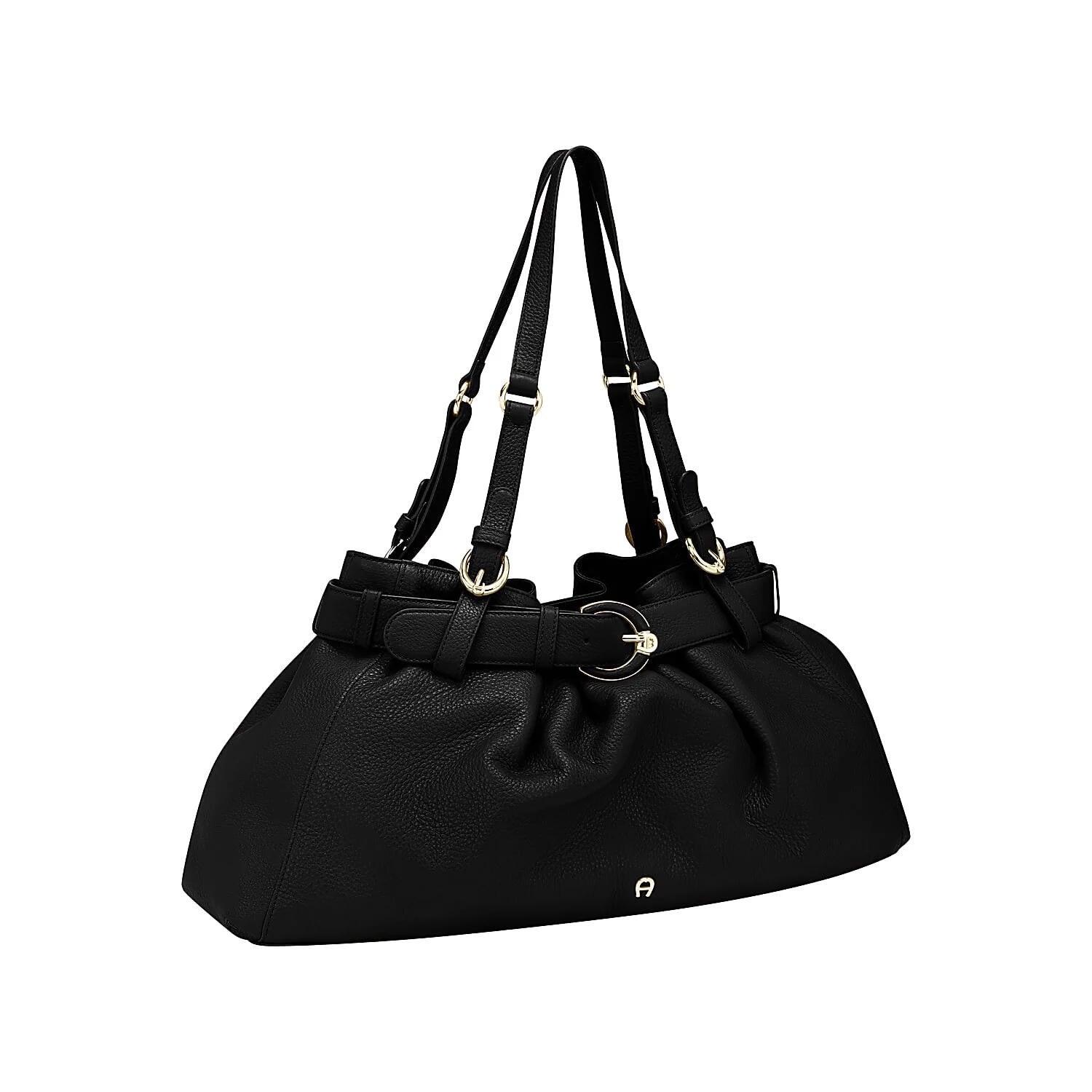 Handtasche LAVINIA M - 0002-BLACK - Schwarz