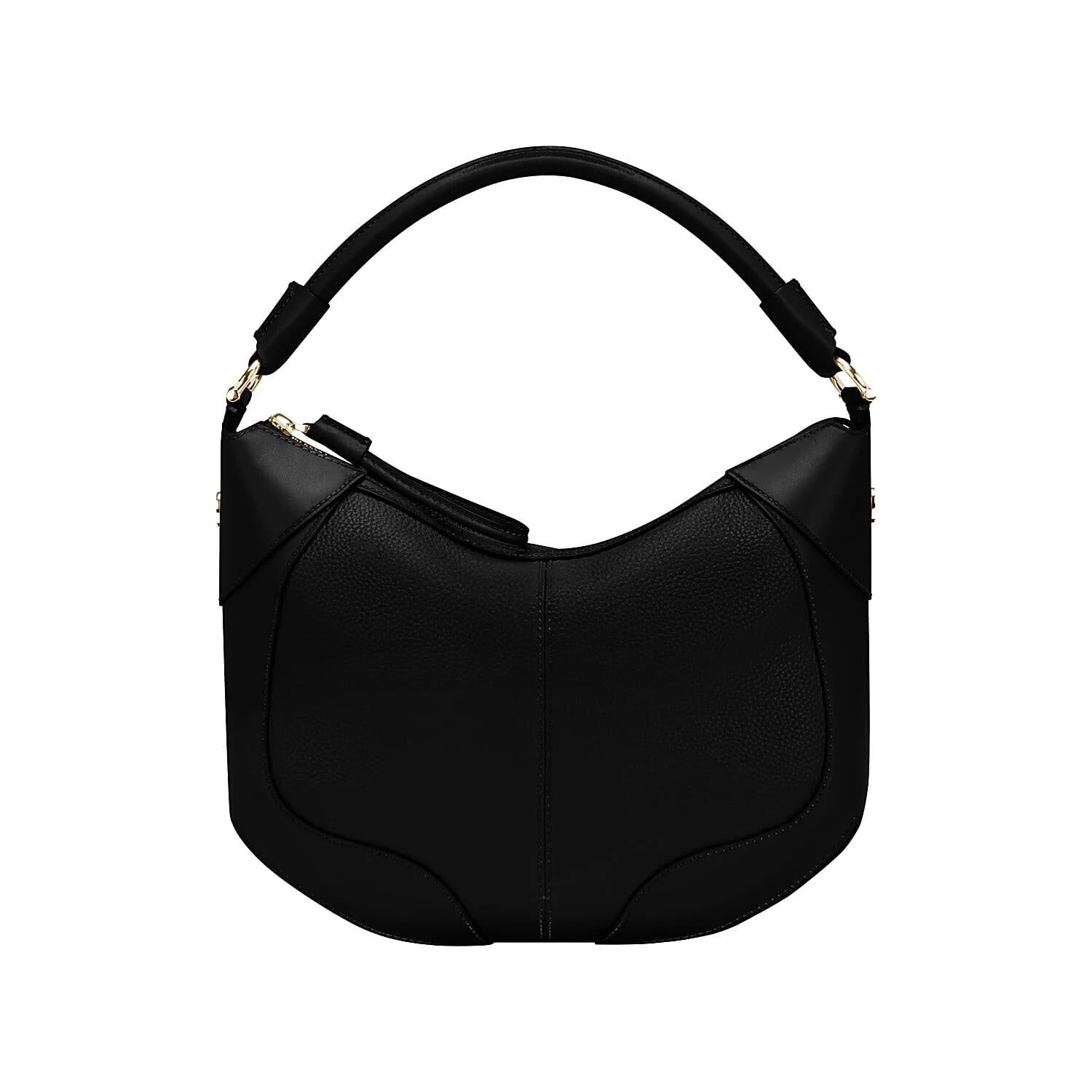 Beuteltasche AMBRA M - 0002-BLACK - Schwarz