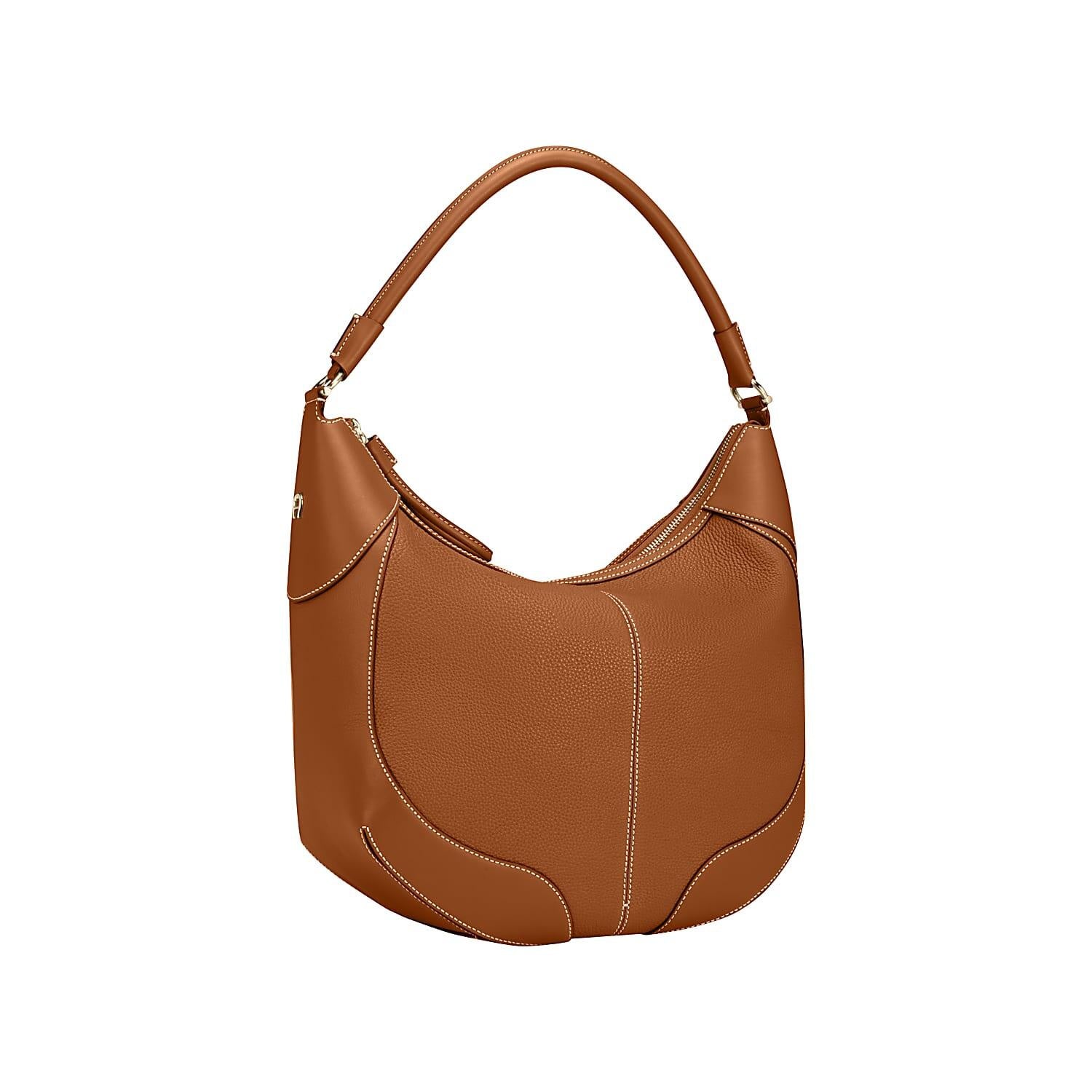 Beuteltasche AMBRA L - 0035-COGNAC BROWN - Braun