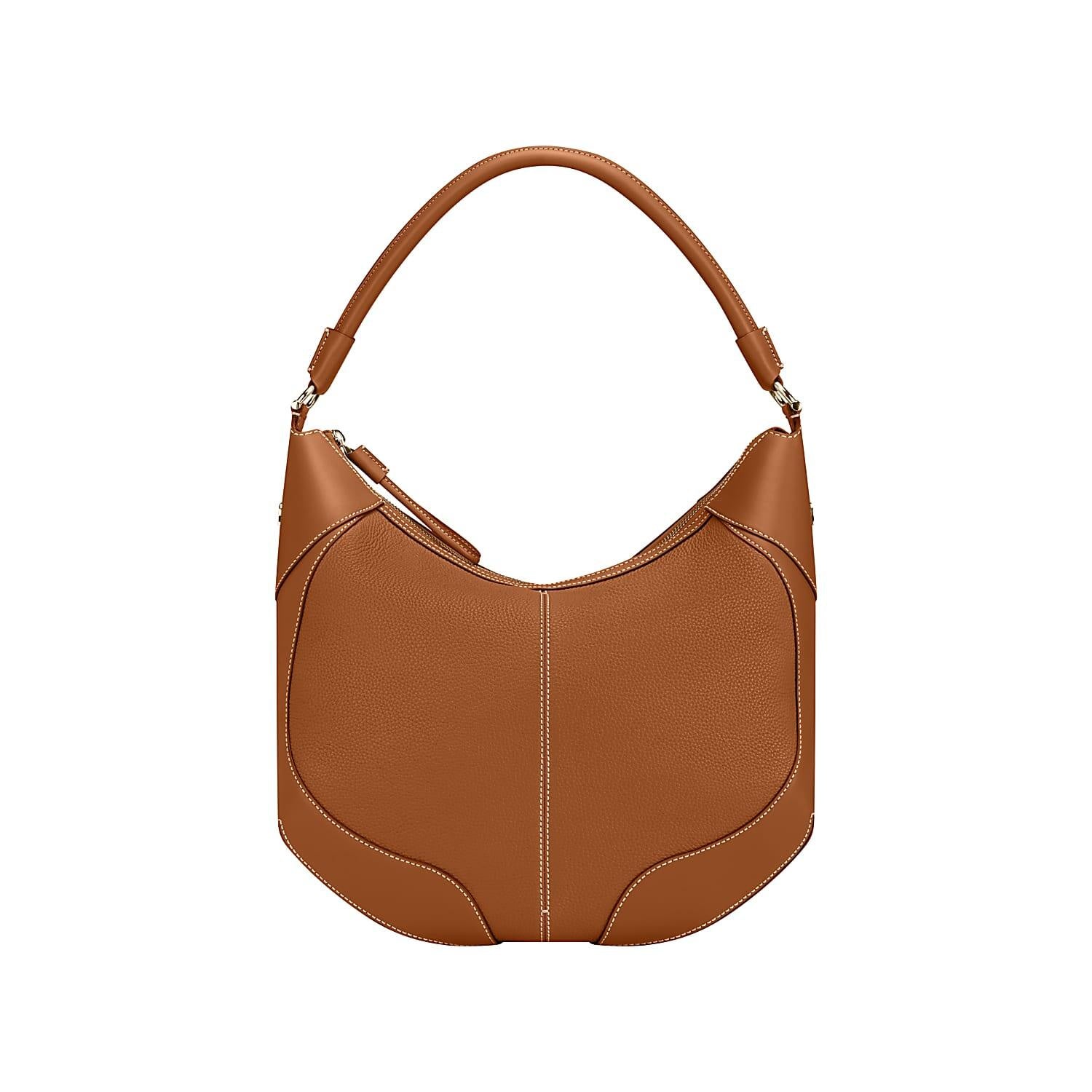 Beuteltasche AMBRA L - 0035-COGNAC BROWN - Braun