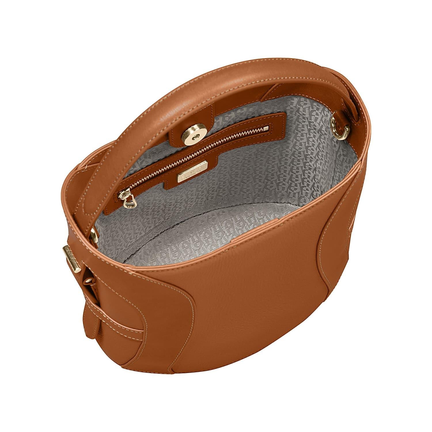 Beuteltasche DEBORAH S - 0035-COGNAC BROWN - Braun