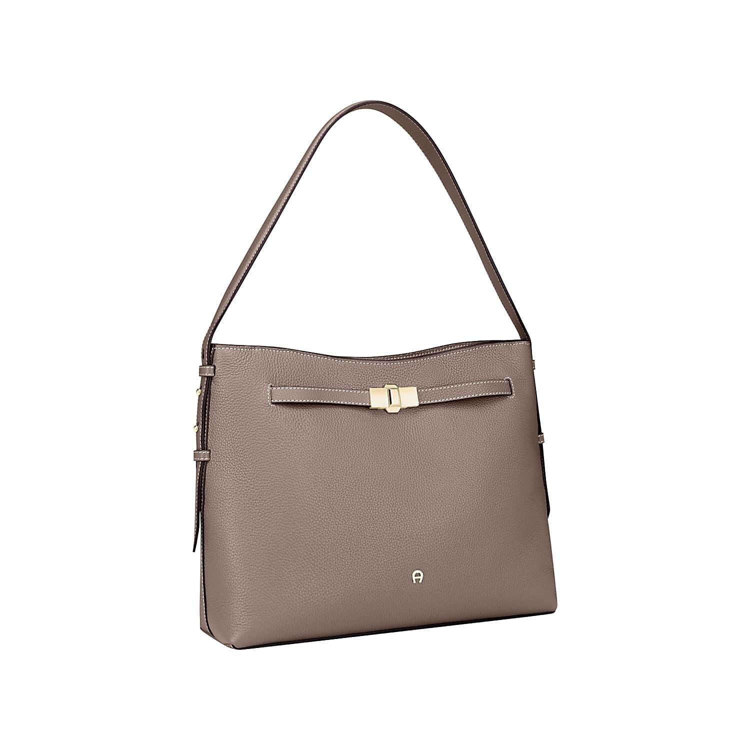 Beuteltasche FARAH M - 0072-TAUPE - Grau