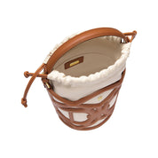 Beuteltasche AZZURRA S - 0035-COGNAC BROWN - Braun