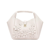 Beuteltasche ZAIRA BLOSSOM S - 0110-COTTON WHITE - Weiß