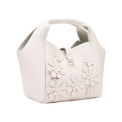 Beuteltasche ZAIRA BLOSSOM S - 0110-COTTON WHITE - Weiß