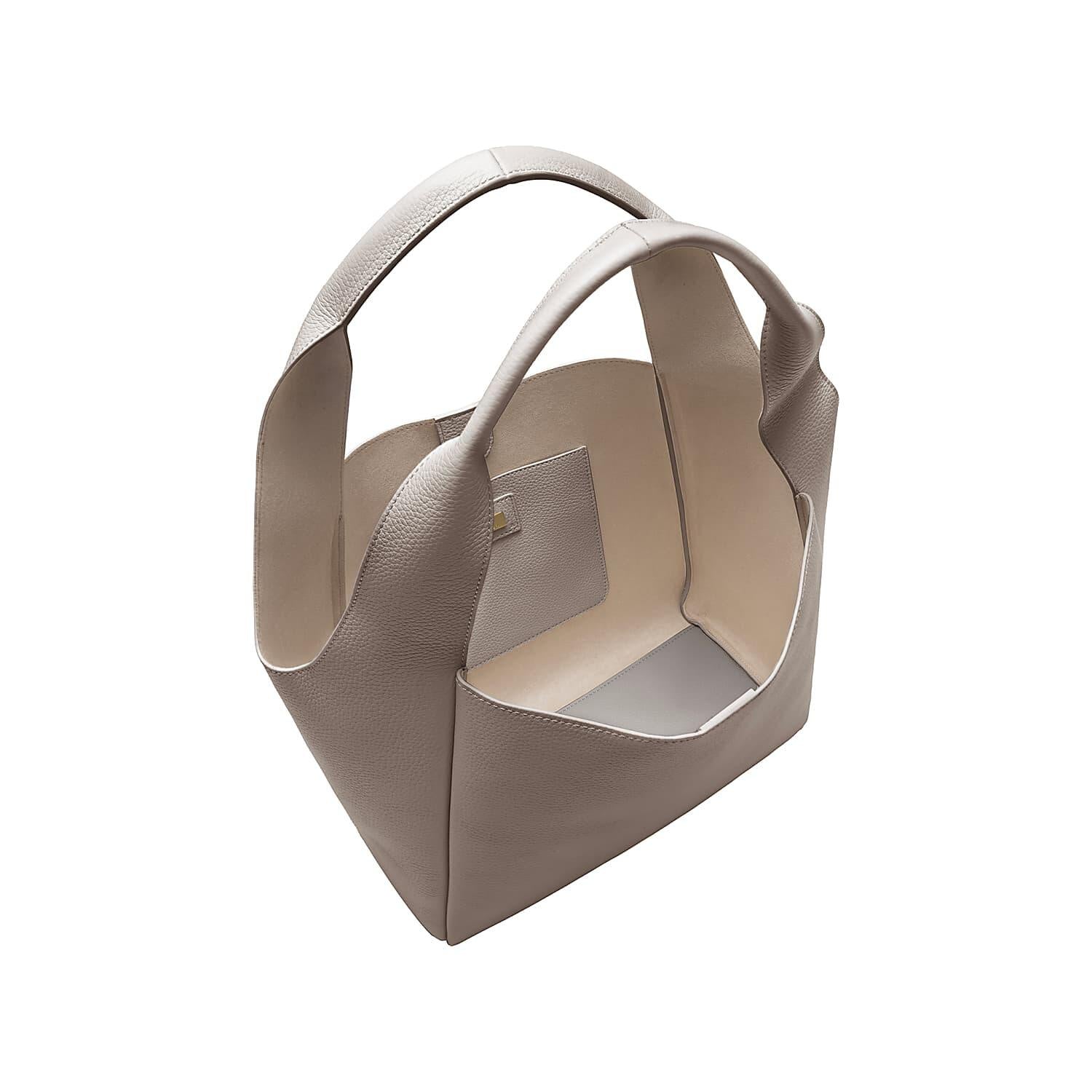 Beuteltasche ZAIRA M - 0072-TAUPE - Grau