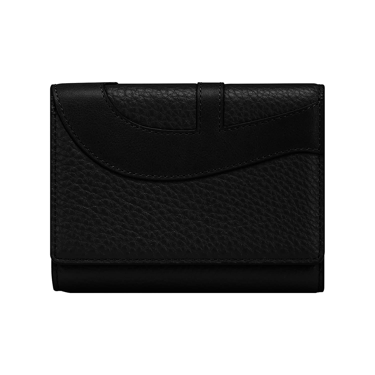 Geldbörse DEBORAH - 0002-BLACK - Schwarz