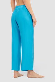 Stoffhose Wide Leg - 10084 - Blau