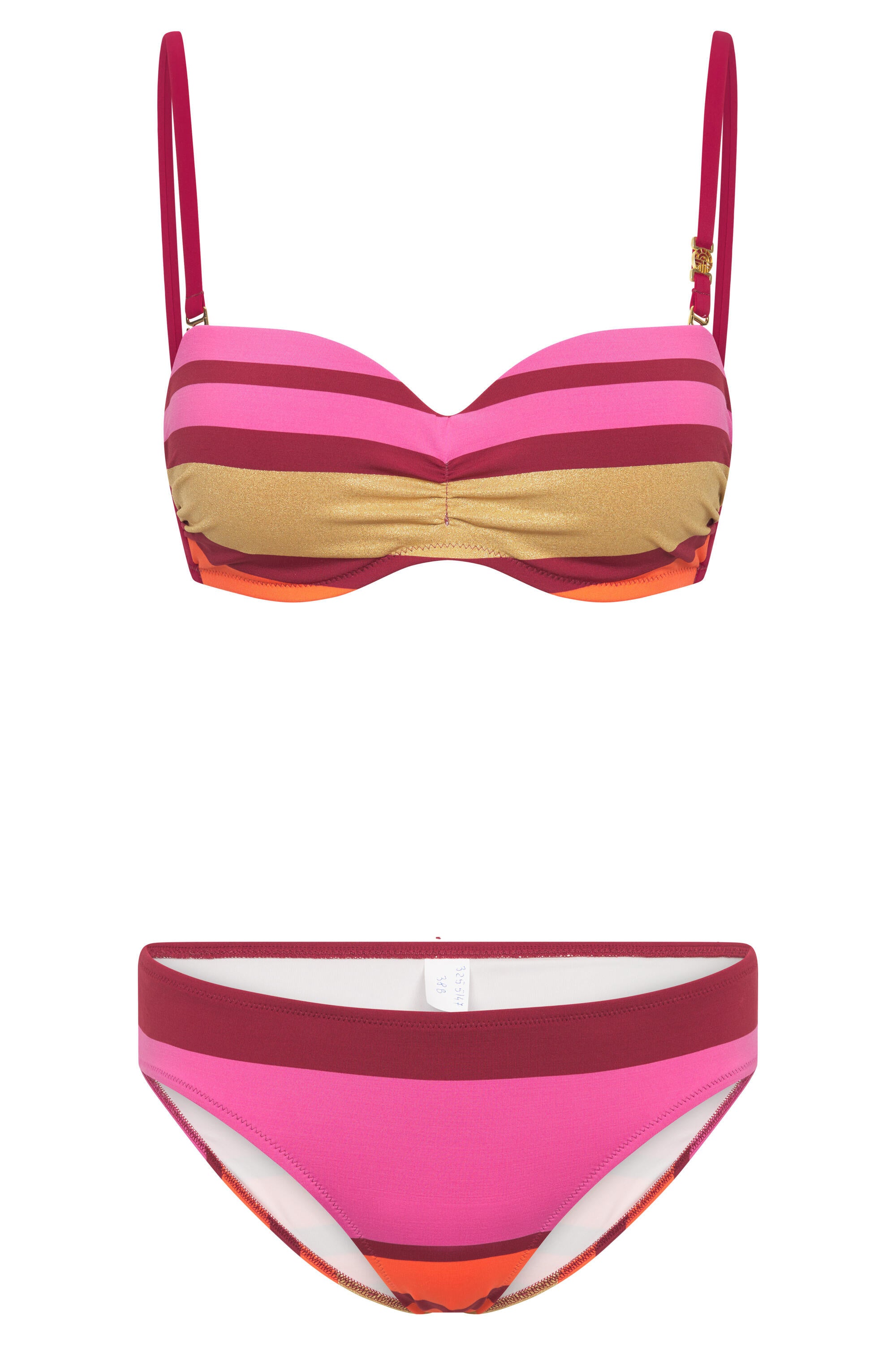 Bikini gestreift - 11874 - Pink