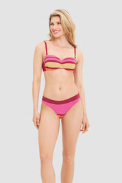 Bikini gestreift - 11874 - Pink