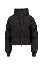 Steppjacke mit einrollbarer Kapuze - 99-black - Schwarz