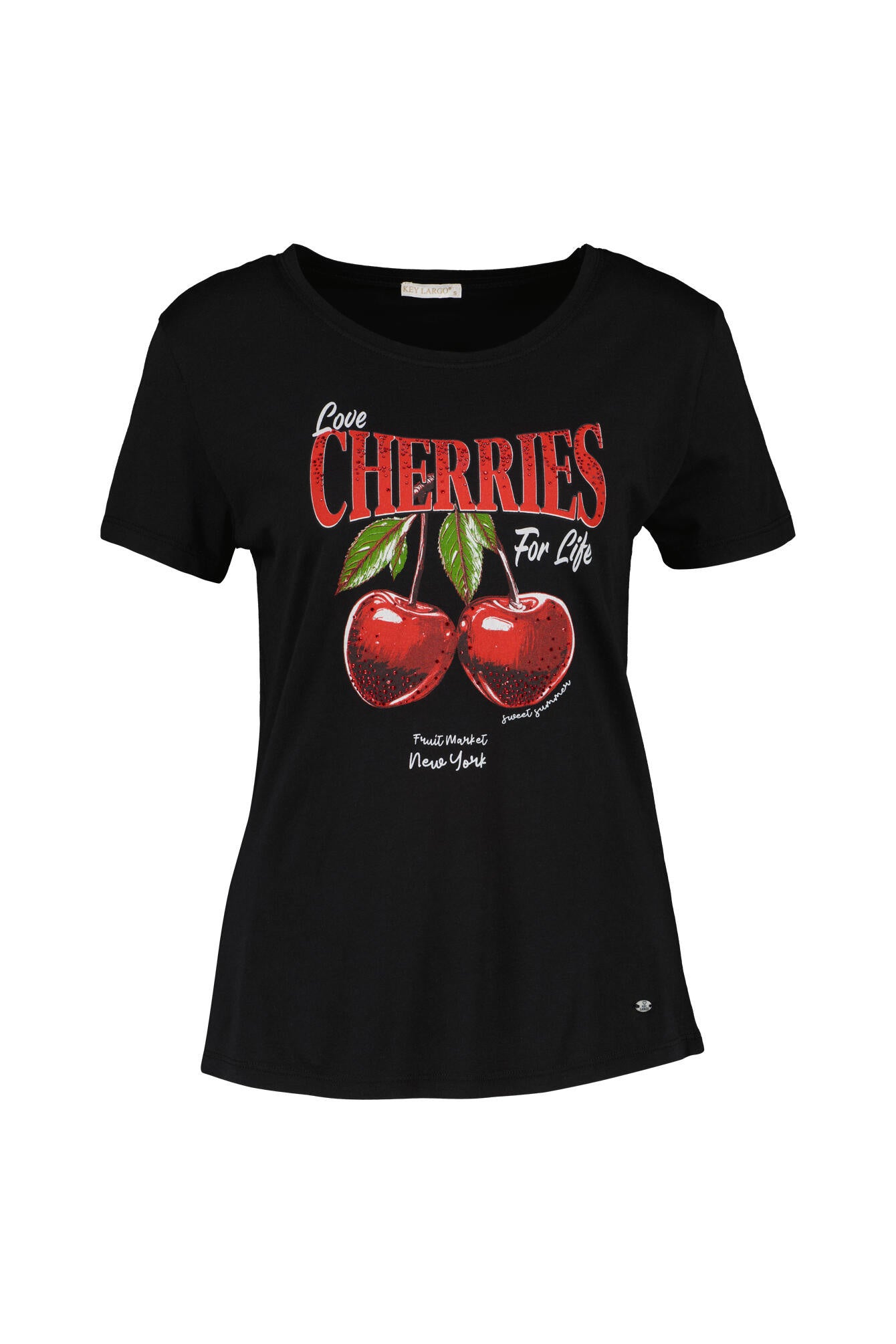 T-Shirt - 1100-black - Schwarz