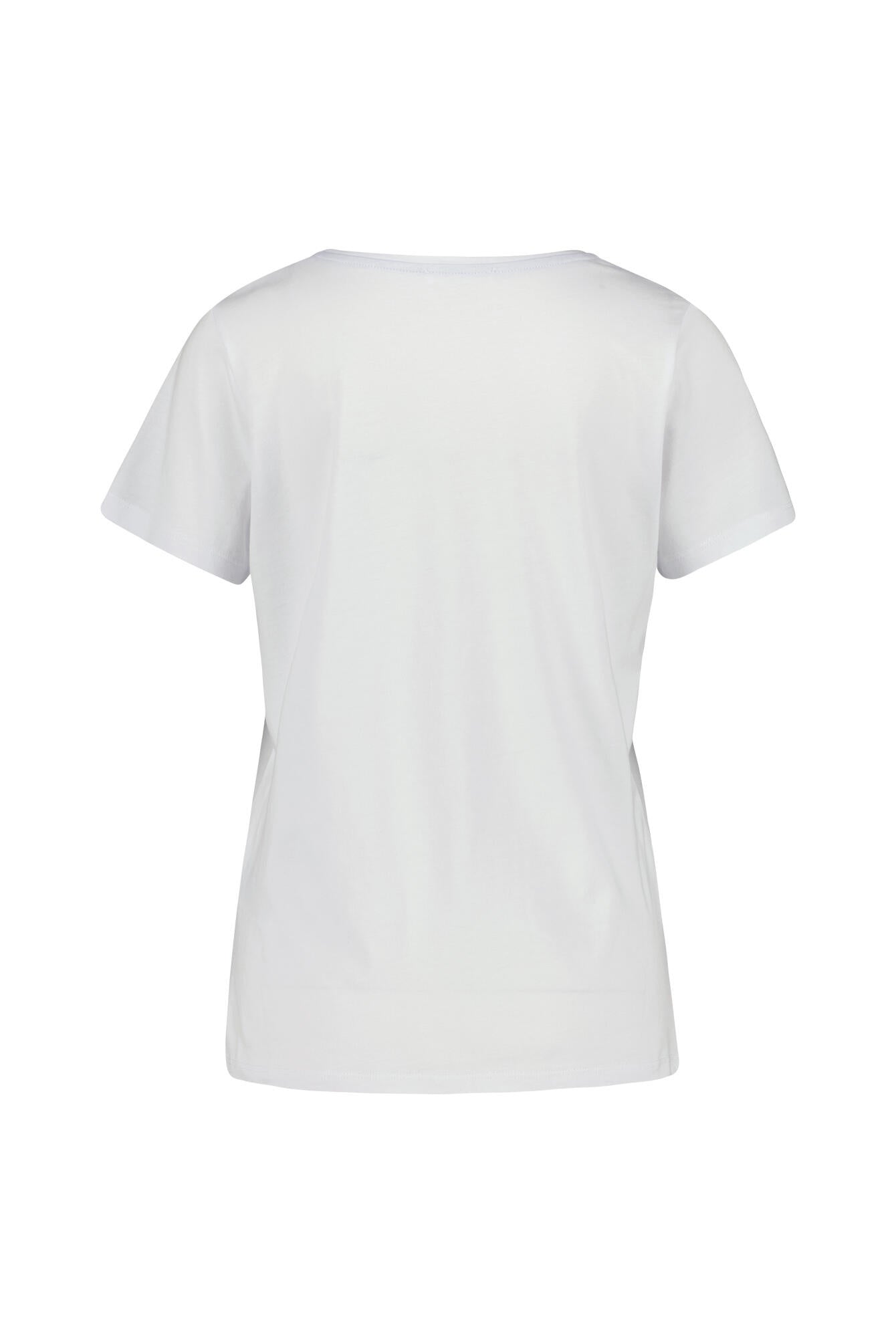 T-Shirt aus Baumwollmix - 1000-white - Weiß