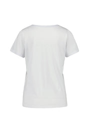 T-Shirt aus Baumwollmix - 1000-white - Weiß
