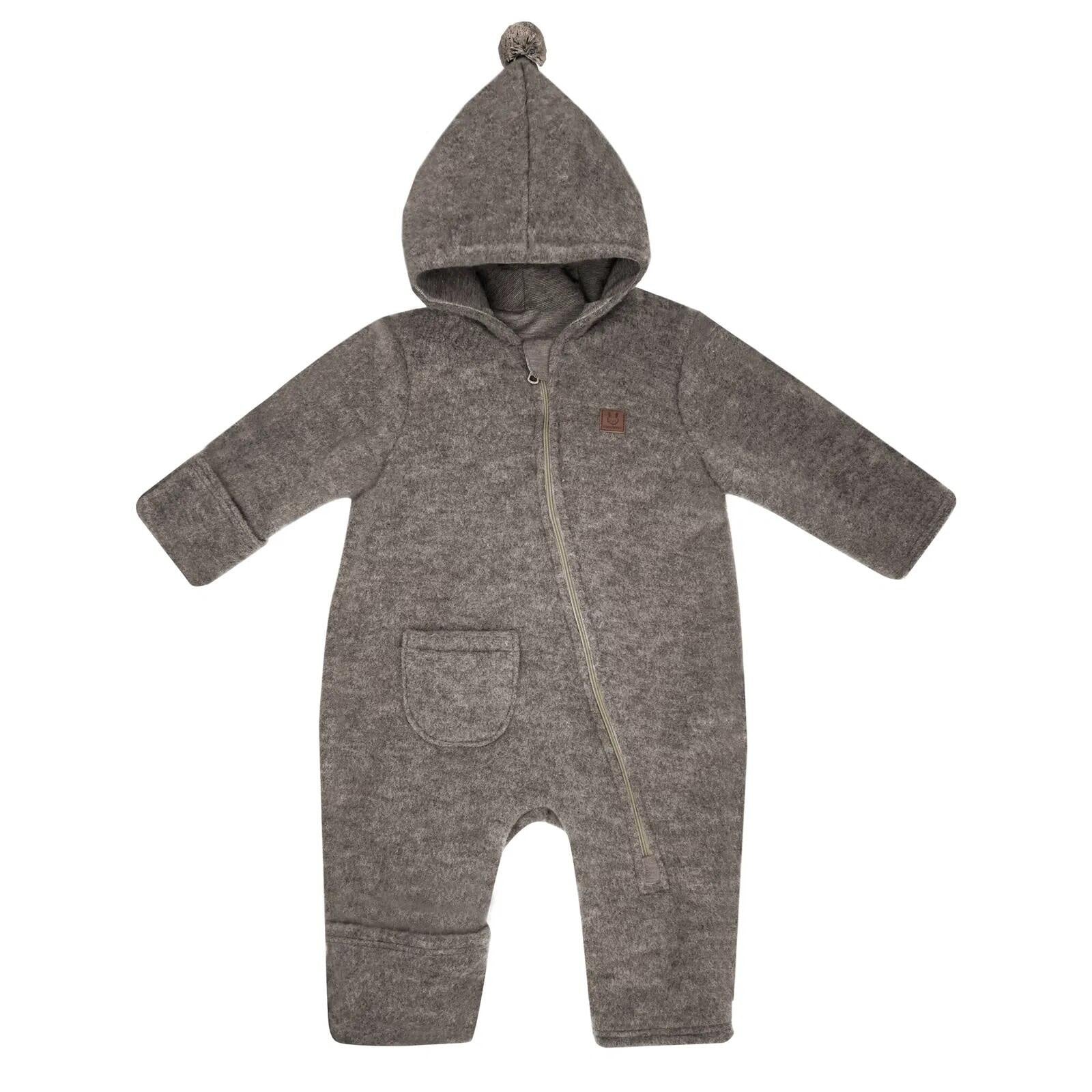 Overall aus Wollfleece - 89 - Braun