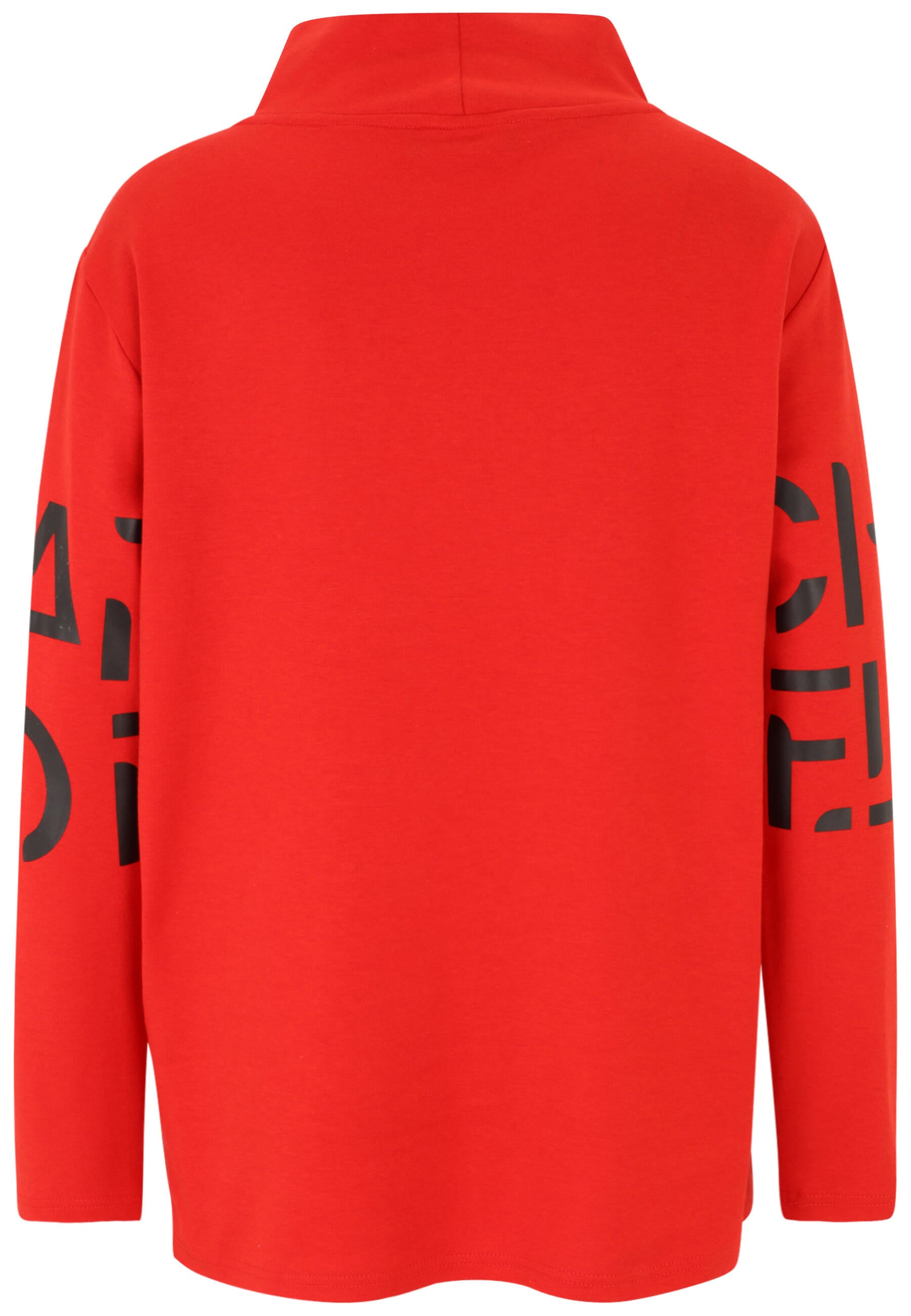 Sweatshirt mit Print - 30-Rot - Rot