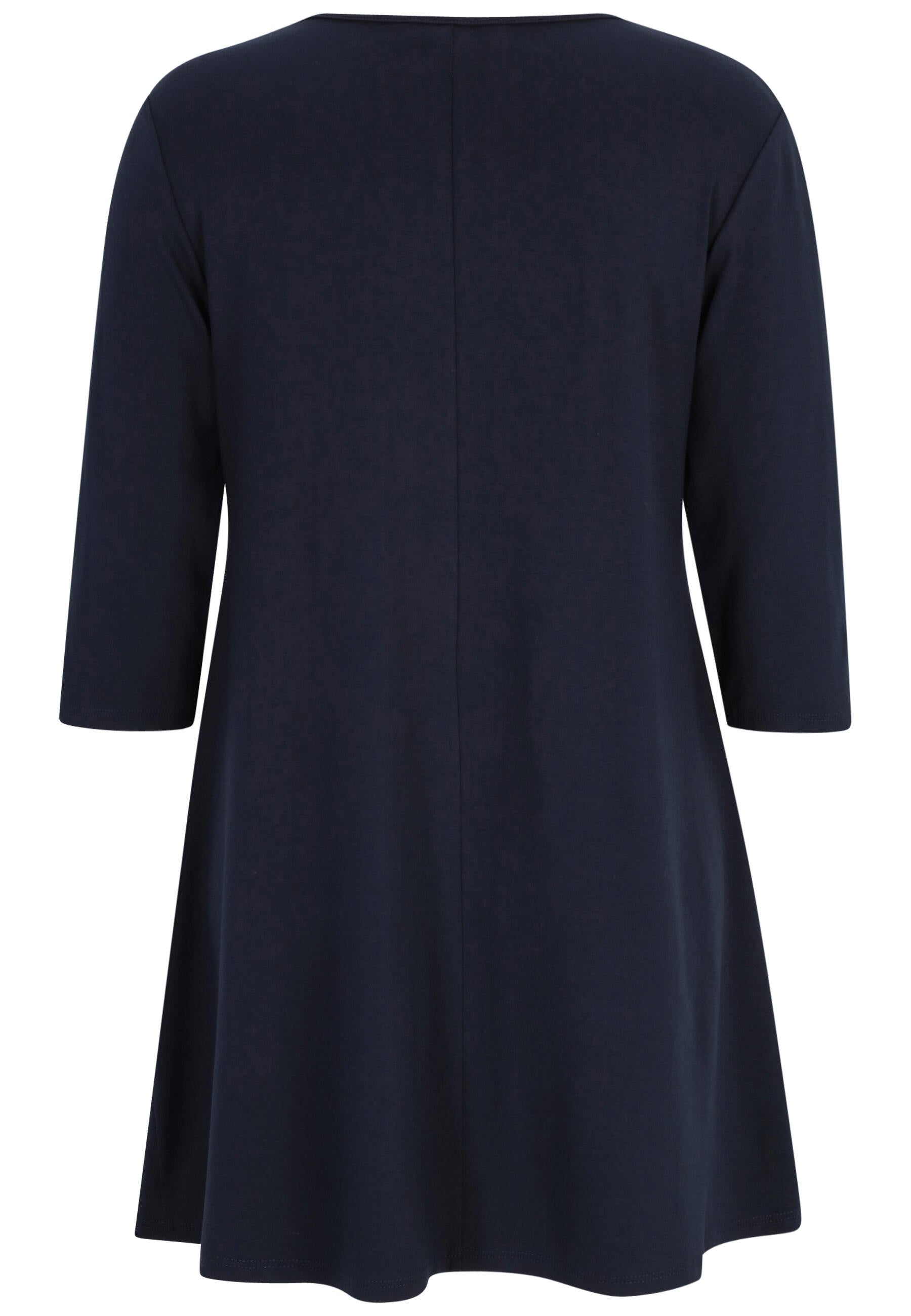 Long-Shirt aus Viskose - 50-Marine - Blau