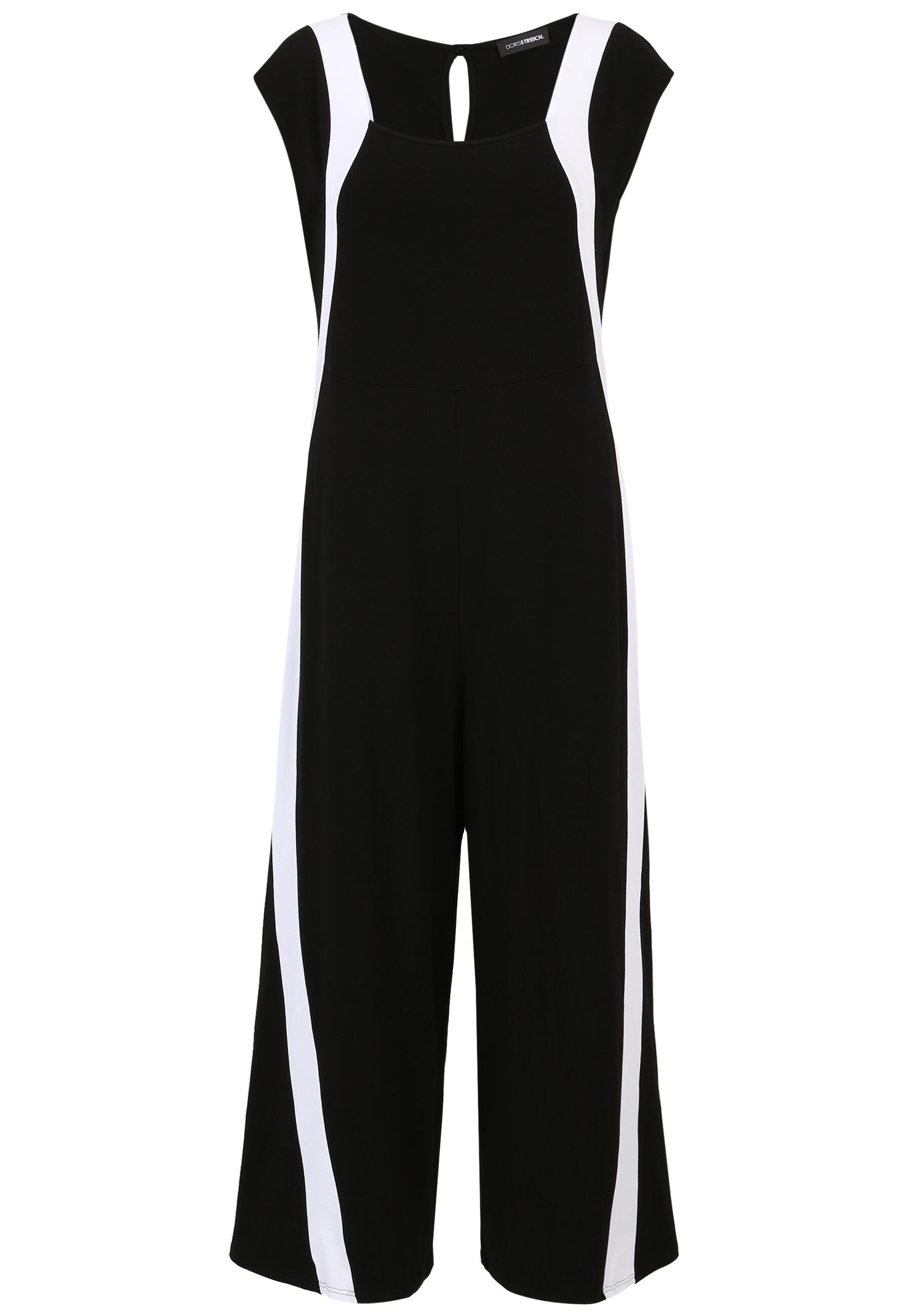 Jumpsuit aus Viskose - 91-Schwarz/WeiSS - Schwarz